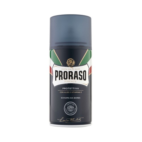 PRORASO Espuma de afeitar protectora con aloe vera y vitamina E 300 ml.