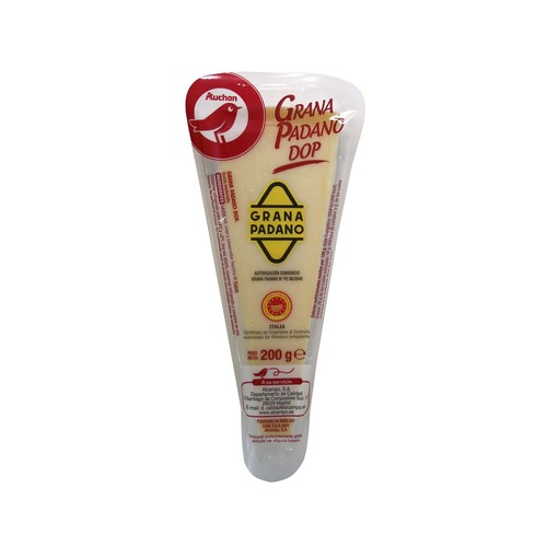 AUCHAN Queso en cuña Grana Padano DOP 200 g. Producto Alcampo