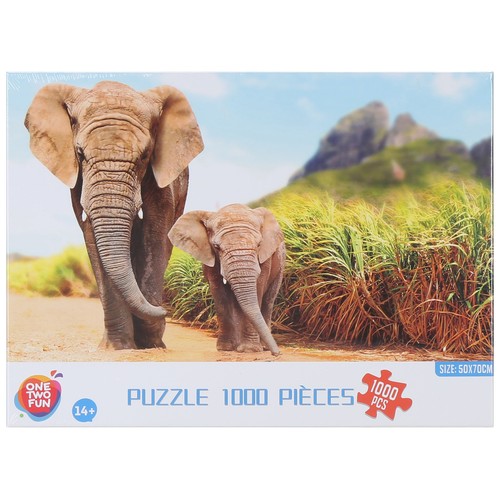 Puzzle Naturaleza y Animales 1000 Piezas +14 años, ONE TWO FUN ALCAMPO.