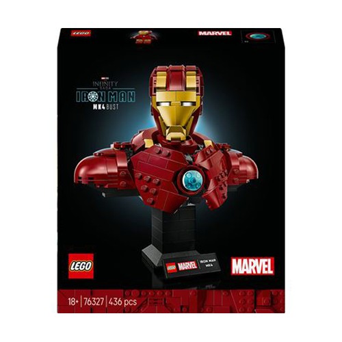 LEGO Súper Héroes Marvel busto de Iron Man MK4 76327, 436 piezas, +18 años.