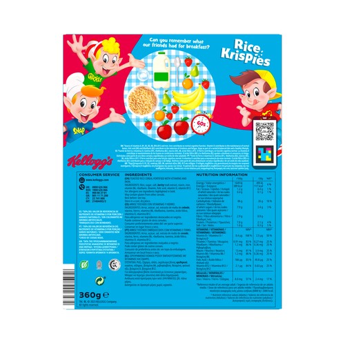 KELLOGG"S Creales Rice Krispies 360 g.