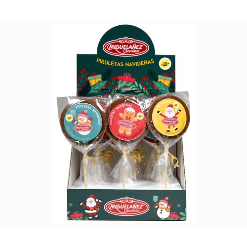 MIGUELAÑEZ Piruleta de chocolate navidad 35 g.