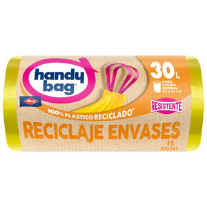 Imagen de ALBAL Handy bag Bolsas de basura resistentes, 30 l, 15 uds.