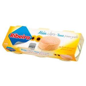 RIBEIRA  Atún claro en aceite de girasol 3 uds x 52 g