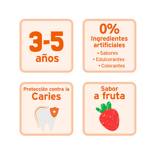 COLGATE Pasta de dientes infantil sabor fruta para niños de 3 a 5 años COLGATE 50 ml.
