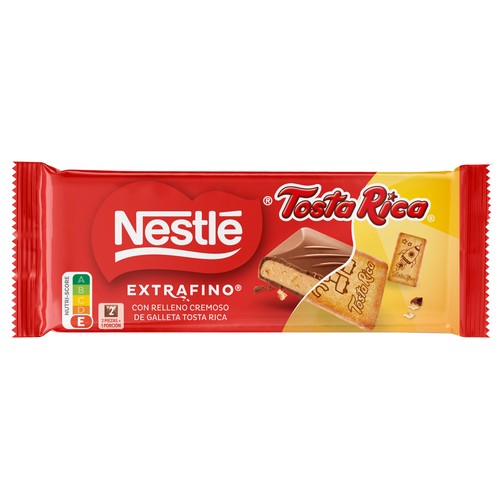 NESTLE Extrafino Chocolate con leche relleno relleno de Tosta Rica 84 g.