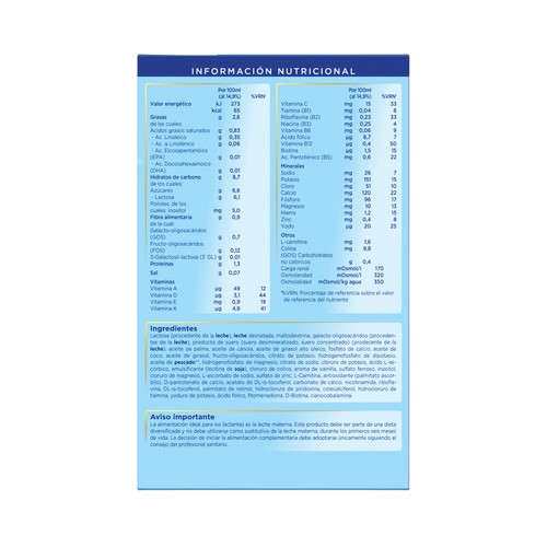 ALMIRÓN Leche (3) de continuación a partir de12 meses ALMIRÓN Advance 3 1200 g.