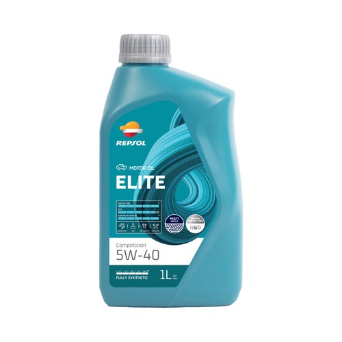 Tratamiento de aceite sintético para motor, 1 litro, REPSOL Elite 5W40.