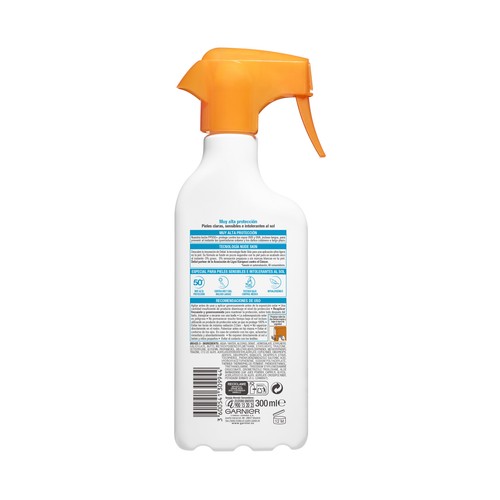 DELIAL Protector solar en spray con factor de protección 50+ (muy alto) DELIAL Sensitive advanced 300 ml.