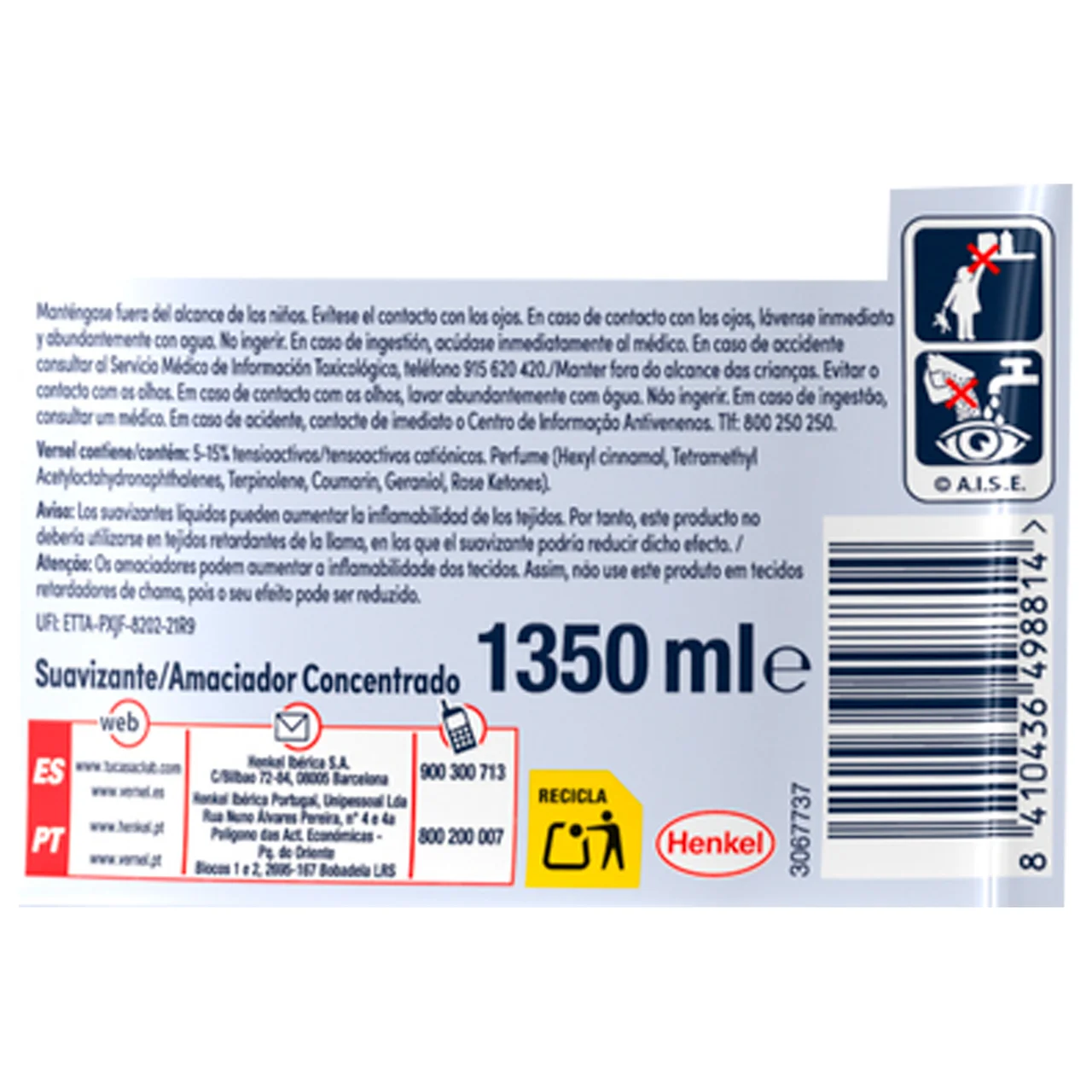 Suavizante at azul 75ds 1350ml