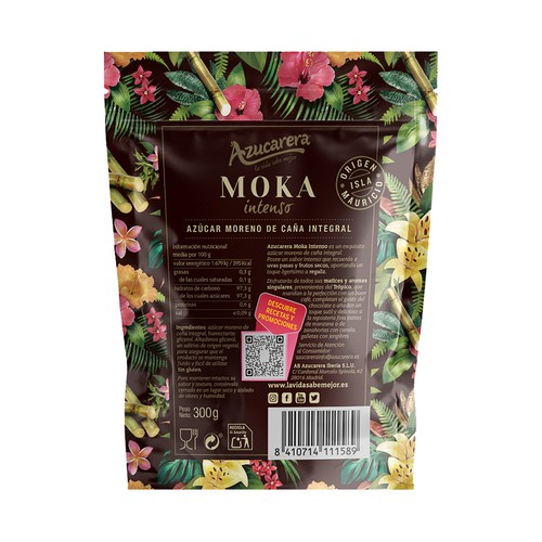 AZUCARERA Moka Azúcar moreno intenso 300 g.