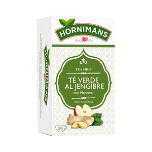 Imagen de HORNIMANS Té verde jengibre manzana 20ud. 30 g.
