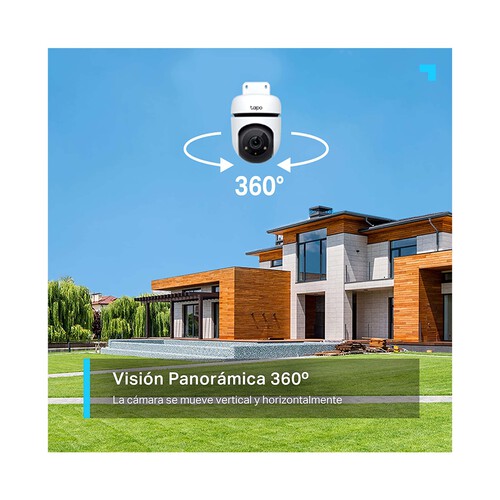 Cámara inteligente Wi-Fi de vigilancia 360º TP-LINK Tapo C500, resolución 1080p Full HD, visión nocturna.