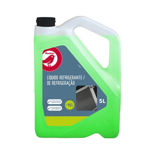 Líquido refrigerante con temperatura de protección de hasta -10ºC, 5L verde, 18% ETILENGLICOL, ALCAMPO.
