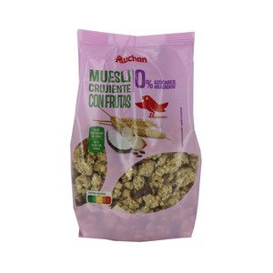 Imagen de PRODUCTO ALCAMPO Muesli crujiente con frutas sin azúcares añadidos 500 g.