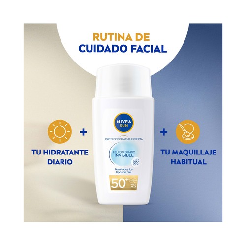 NIVEA Sun Protector solar facial de uso diario con FPS 50+ (muy alto) 40 ml.
