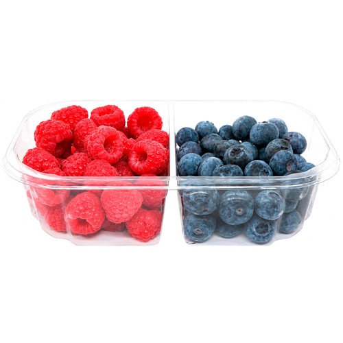 Dúo de frutas del bosque, tarrina 250 g. 