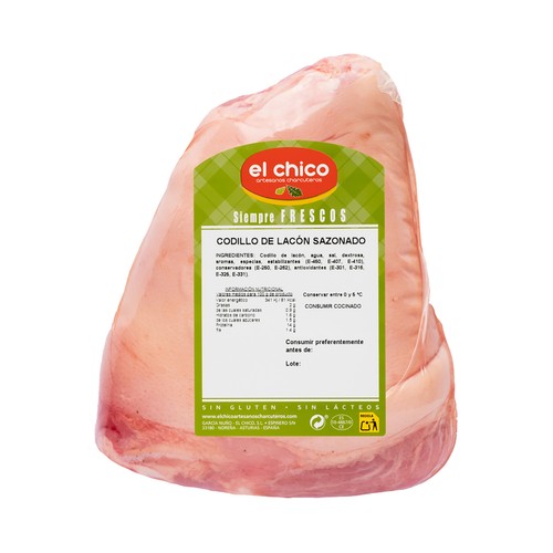 EL CHICO Codillo de lacón sazonado y desalado, listo para cocinar.