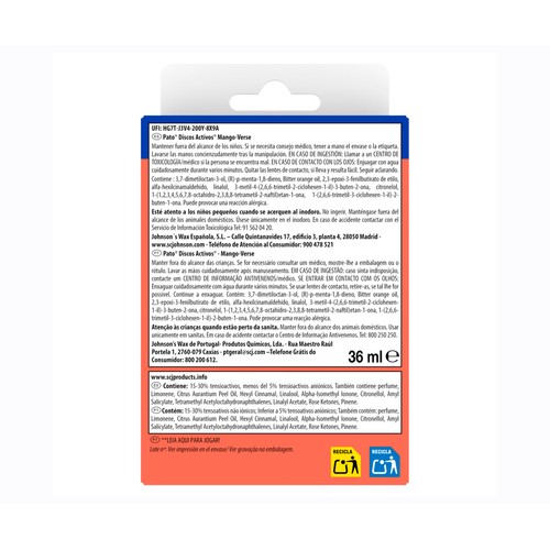 PATO Discos wc apto mango 36 ml.