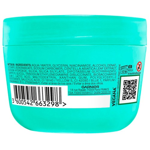 GARNIER Salicylic Crema facial ultraligera, hidratante y antiimperfecciones 85 ml. 