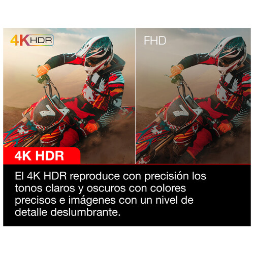 Televisión 127 cm (50) LED TCL 50P635 4K, HDR10, SMART TV, WIFI, BLUETOOTH, TDT T2, USB reproductor, 3HDMI, 60HZ.