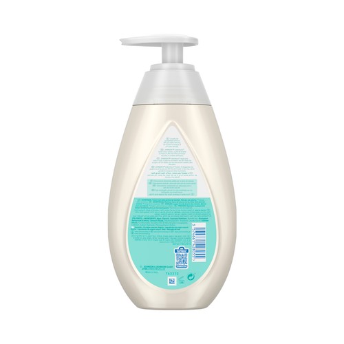 JOHNSON´S Cotton touch Loción hidratante corporal y facial con algodón, para bebés recién nacidos 500 ml.