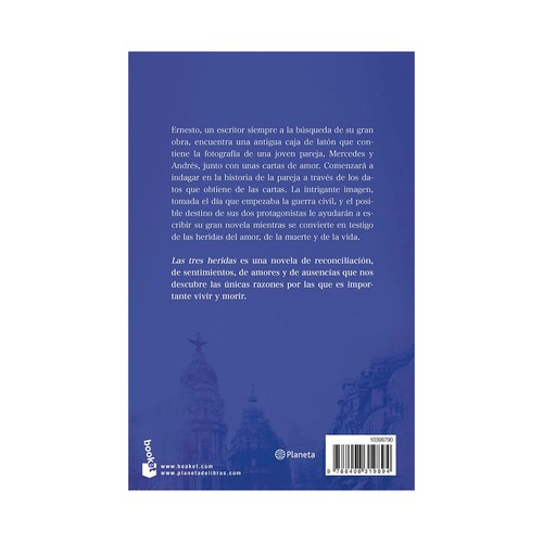 Las tres heridas bk 9,95 my. Paloma Sánchez. BOOKET