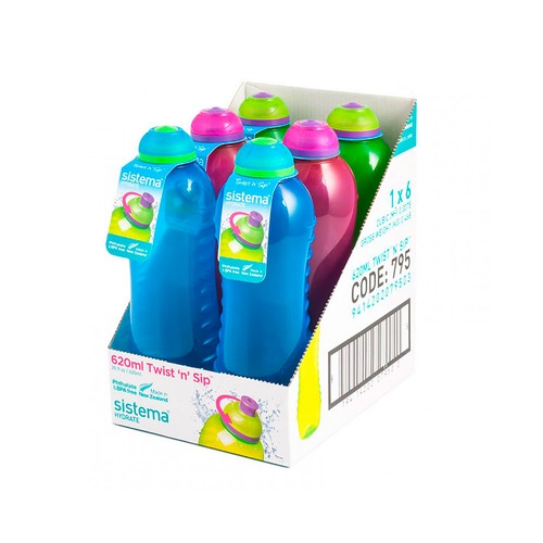 Botella para hidratación Squeeze de 620ml.
