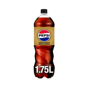 PEPSI ZERO Refresco de cola zero sin cafeína y sin azúcar botella 1,75 l.