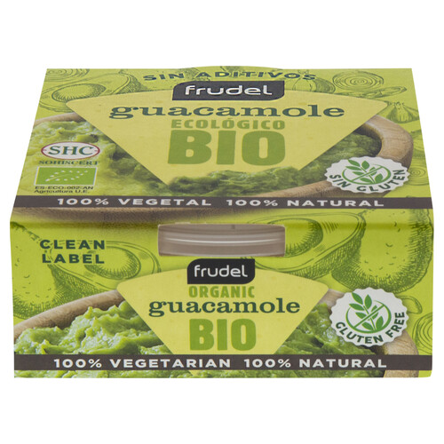Guacamole 100 % vegetal ecológico FRUDEL 150 g.
