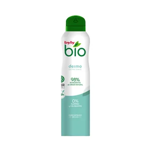 BYLY Dermo Desodorante concentrado para mujer, en spray sin gas, con fórmula extra suave 75 ml.