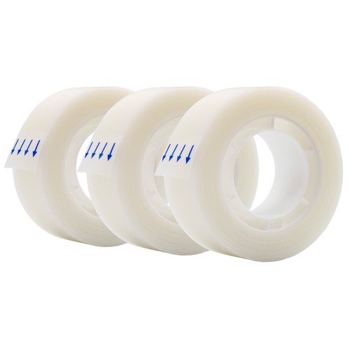 Pack 3 rollos cinta adhesiva invisible 25 m cada uno. ALCAMPO
