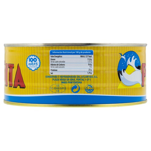 PEÑITA Ventresca de atún claro con aceite de girasol 650 g.