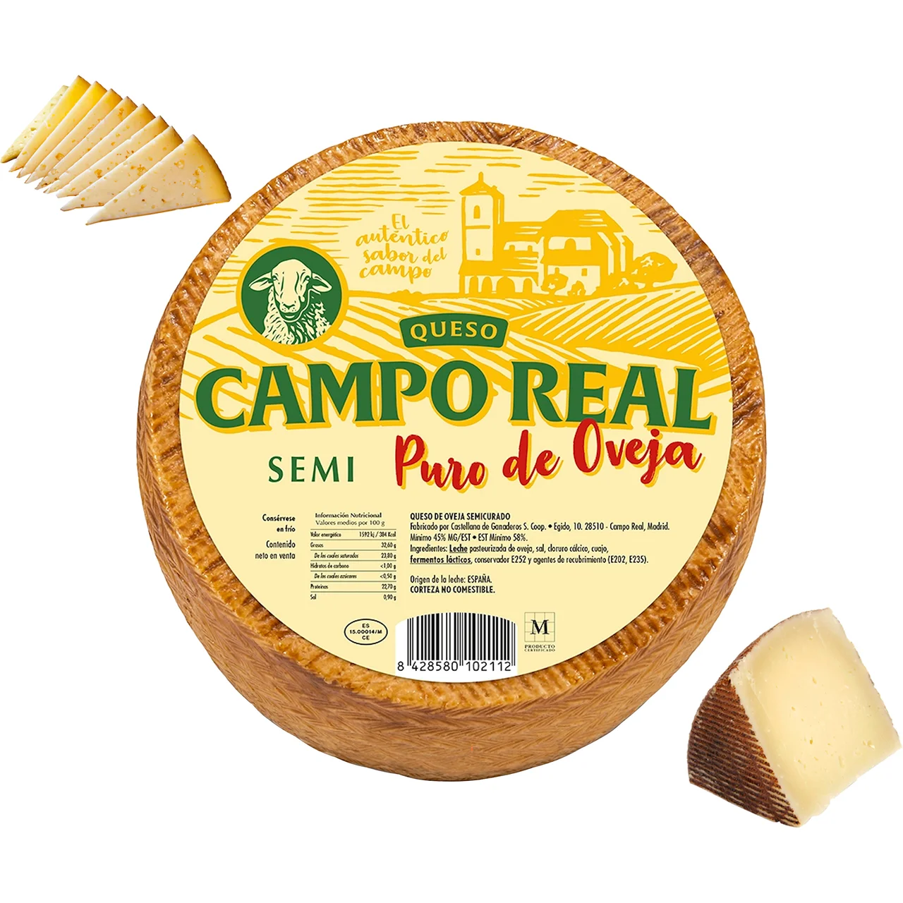 Queso de oveja semicurado - Trozo