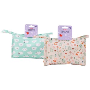 Imagen de COSMIA Neceser de tamaño mediano con asa y cierre de cremallera.