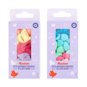 PRODUCTO ALCAMPO Gomas elásticas infantiles de divertidos colores 35 uds.