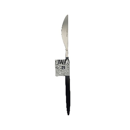 Cuchillo inoxidable con mango negro, ALCAMPO.