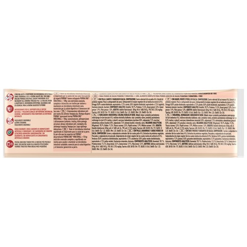 PURINA One mini Alimentación para perros (menos de 10 kg) húmeda con sabor a pollo y buey 4x85 g