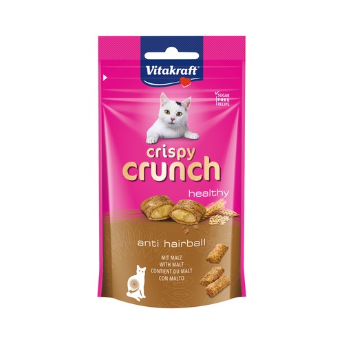 VITAKRAFT Snacks para gatos adultos para prevención de bolas de pelo 60 g.