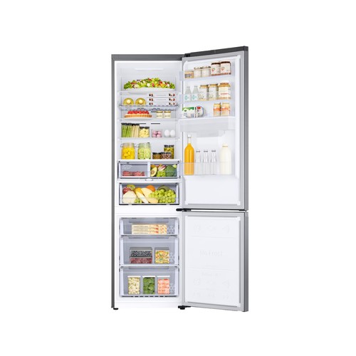 Frigorífico combi 203cm SAMSUNG RB38C655DS9/EF Inox, con dispensador, NO FROST, clasificación energética: D, H: 203cm, A: 65,8cm, F: 59,5cm, capacidad total: 386L.