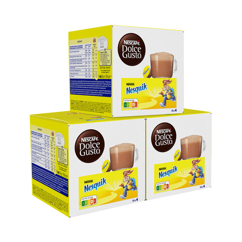 DOLCE GUSTO NESQUIK Bebida de chocolate en cápsulas 16 uds. 256 g. 