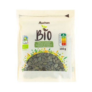 ALCAMPO ECOLÓGICO Pipas de calabaza peladas crudas 150 g.