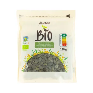 ALCAMPO ECOLÓGICO Pipas de calabaza peladas crudas 150 g.