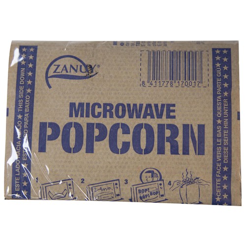 Palomitas de maíz para microondas ZANUY 90 g.