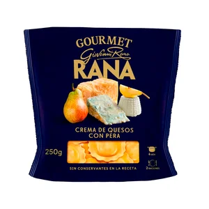 RANA Ravioli de pasta fresca al huevo, rellenos de crema de queso con pera 250 g.