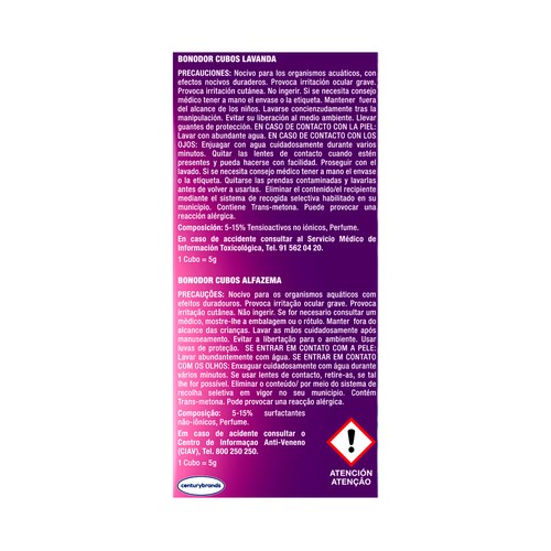 BONODOR Cubos antipolillas aroma lavanda 20 uds. 200 mg.