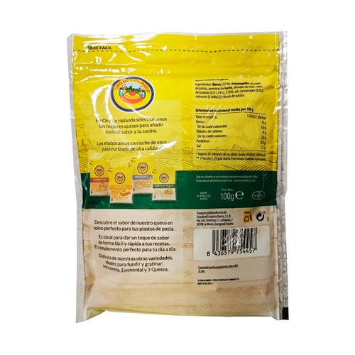 ORO DE HOLANDA Queso rallado en polvo 100 g.