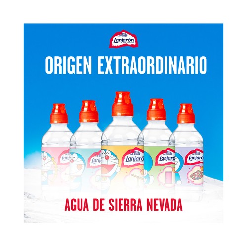 LANJARÓN Agua mineral sport infantil pack de 6 uds. x 33 cl.