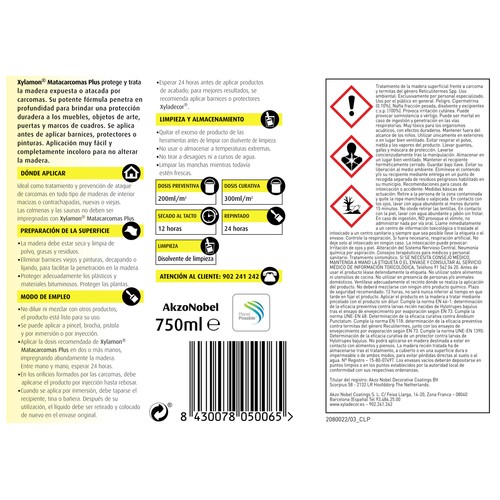 XYLADECOR Tratamiento especial anti carcoma 750ml.