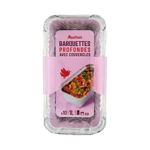 Bandejas de aluminio 1 l. PRODUCTO ALCAMPO 10 uds.